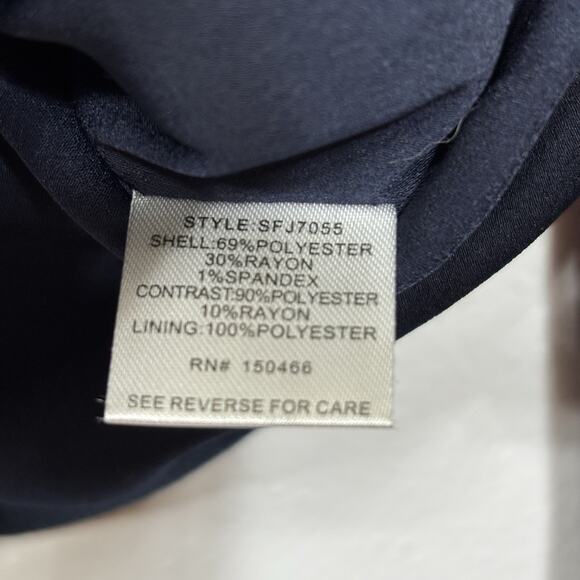 41 Hawthorn Womens Button Lined Blazer Blue Gray Elbow Pads Classic Size Large - Picture 7 of 9